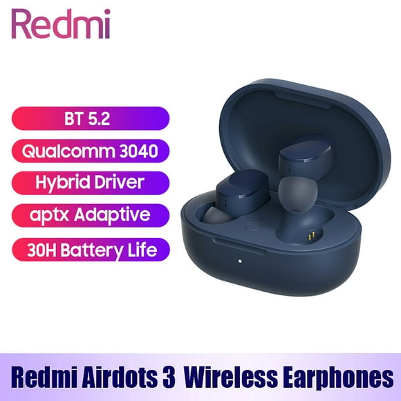 redmi airdots 3 bt52 audífonos internos estéreo inalámbricos verdaderos qualcomm
