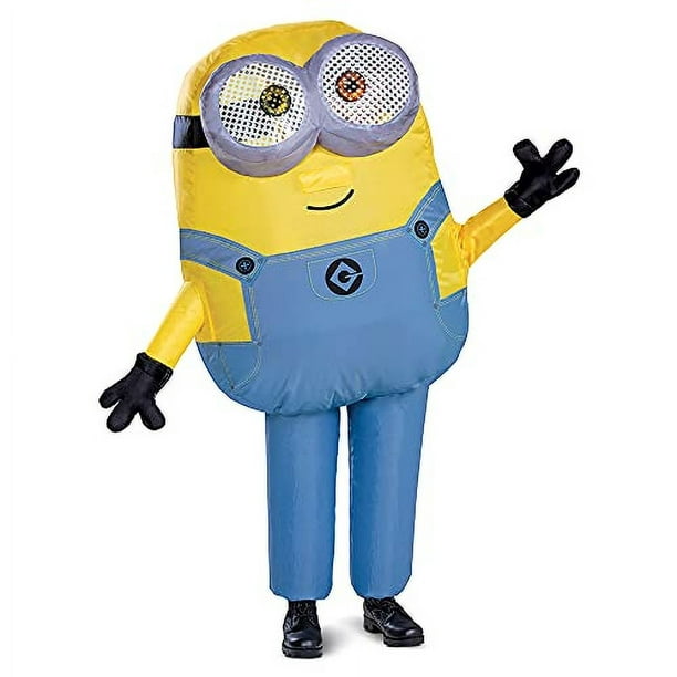 Traje de Minion hinchable Bob para niños, disfraz oficial de Minions para  Halloween, mono inflable con ventilador, tamaño infantil (hasta 7-8)