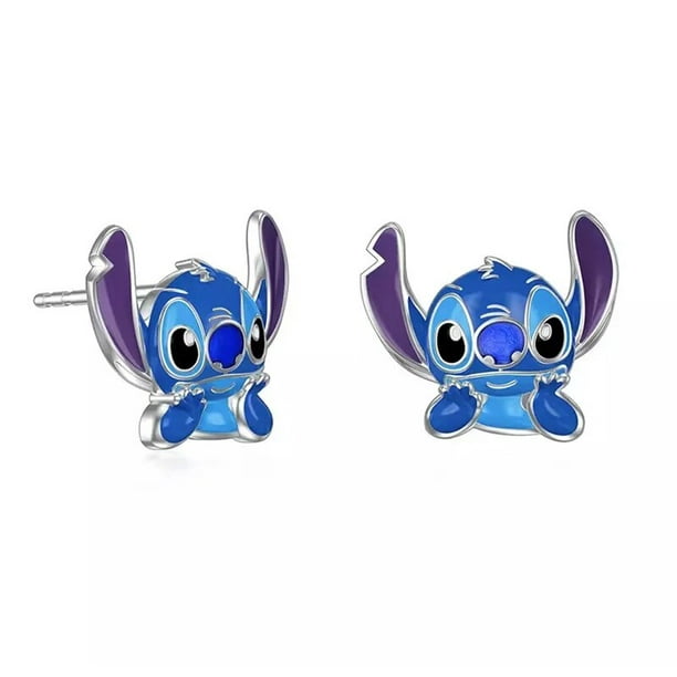 Disney-pendientes de Metal de Lilo & Stitch para mujer y niña, aretes  colgantes de Anime, accesorios de joyería delicada, regalos Kawaii, novedad