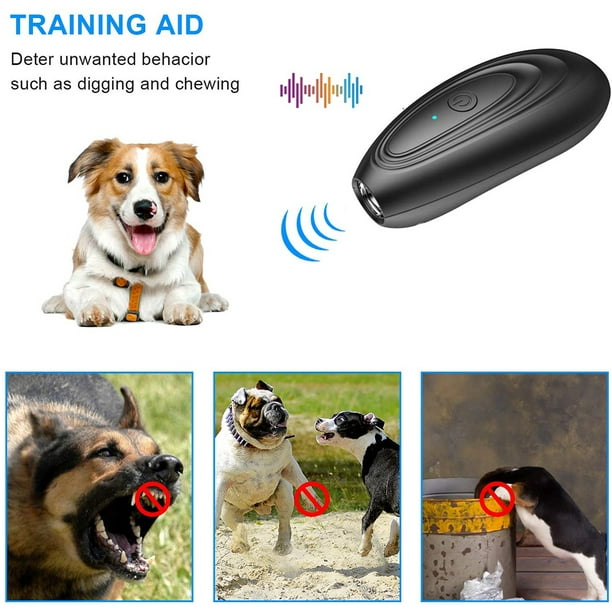 Ahuyentador ultrasónico de perros 3 modos Dispositivo portátil recargable  para perros yeacher estándar