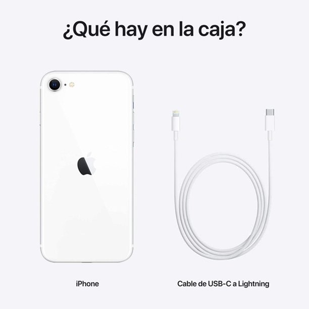 Celular APPLE iPhone SE 64GB 4.7 HD 12MP Blanco + Audifonos Reacondicionado  Apple iPhone SE