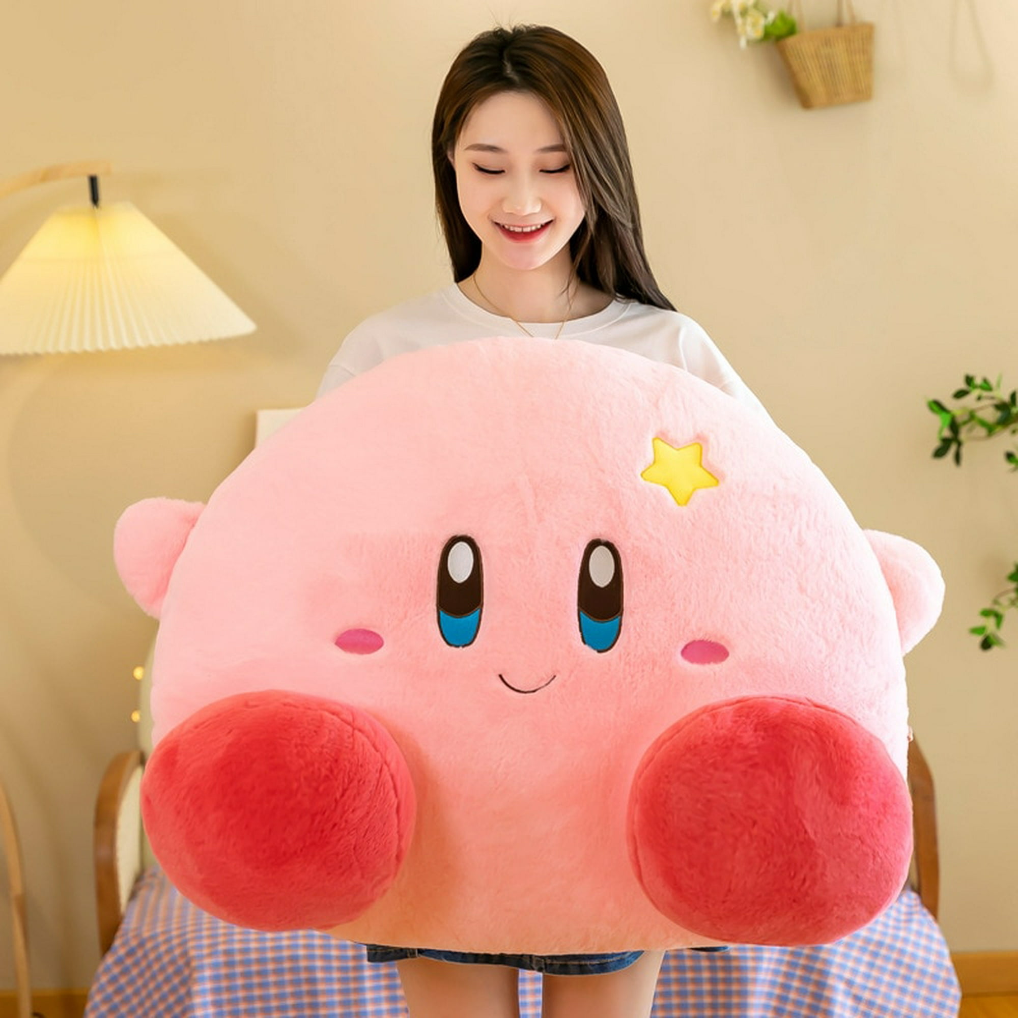 30/40/50 Cm Kawaii juego Kirby suave peluche muñecas Anime periférico  personajes clásicos decoración almohada niños Toy30 cm Gao Jinjia LED
