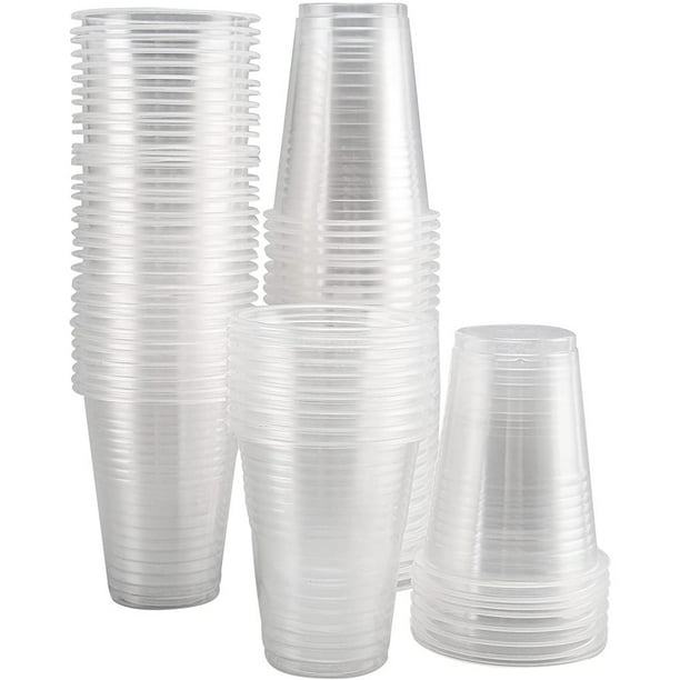 250 vasos de plástico transparente | Vasos de plástico de 9 onzas | Vasos  desechables transparentes …Ver más 250 vasos de plástico transparente 