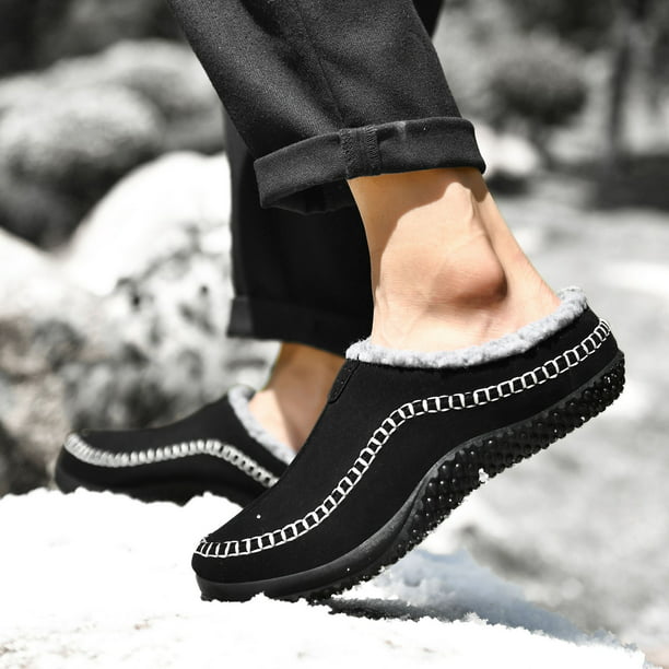 Pantuflas de algodón para hombre, zapatos de interior para el hogar de  invierno más terciopelo, zapatos perezosos Wmkox8yii 123q99