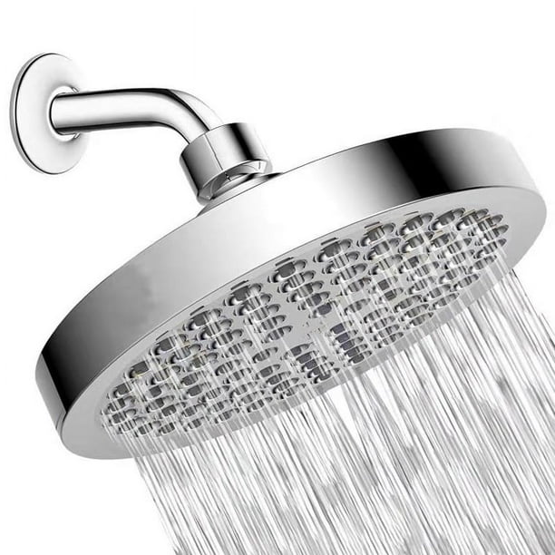 Cabezal de ducha - Lluvia de alta presión - Un aspecto moderno y lujoso -  La alternativa perfecta y ajustable al cabezal de ducha del baño (cromo  pulido de lujo) brillar Electrónica