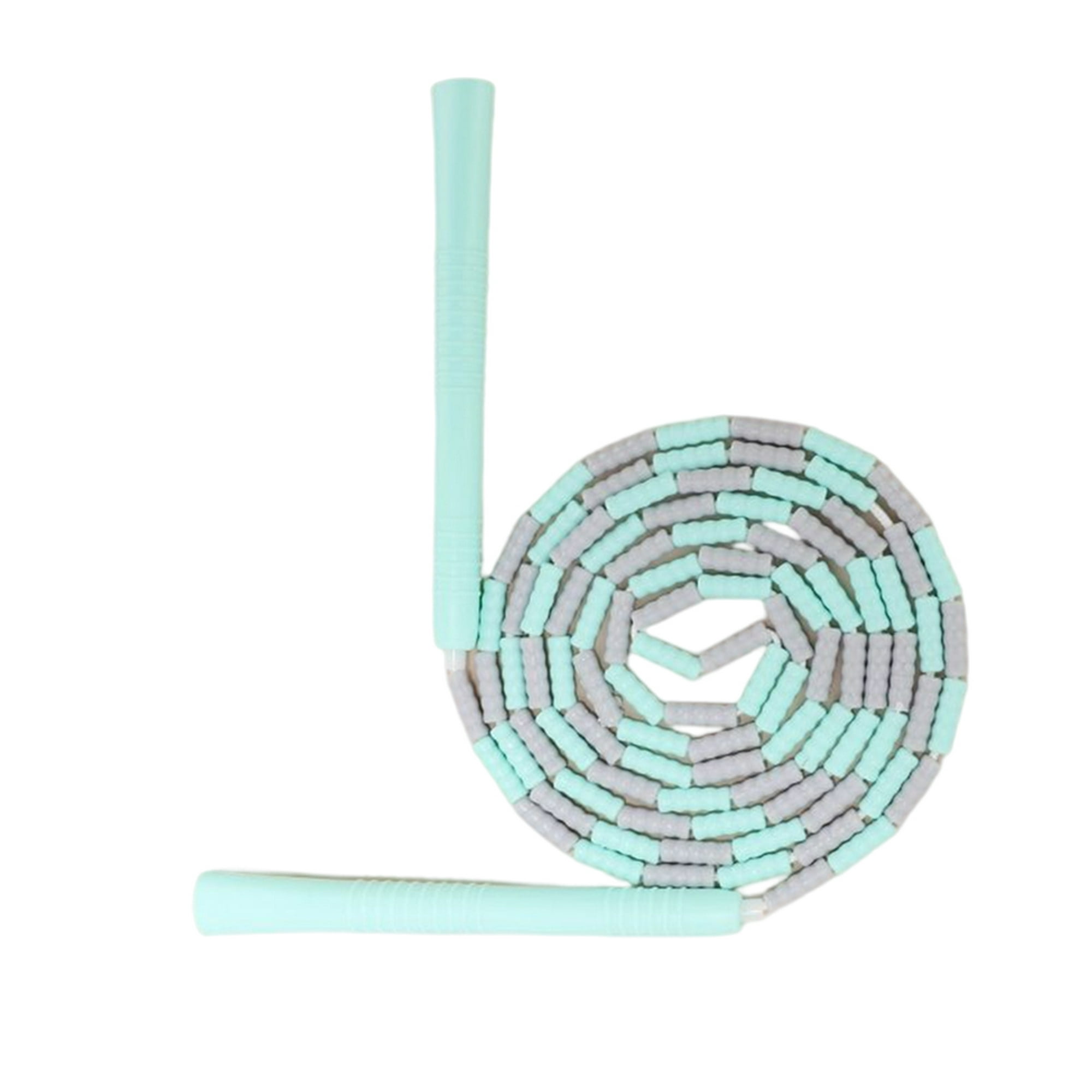 Cuerda Segmentada, Cuerda Segmentada Ajustable sin Enredos, Cuerda Flexible  de Plástico PP con Cuentas para Niños (Verde)
