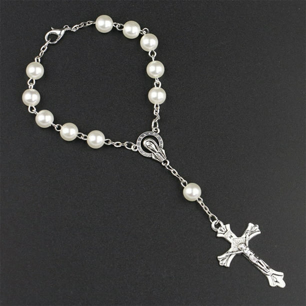  OEMOO Pulsera de rosario para mujer católica, juego de 6  cuentas de oración de diamantes de imitación de cristal, regalo de  bautismo, regalos religiosos, regalos católicos : Ropa, Zapatos y Joyería