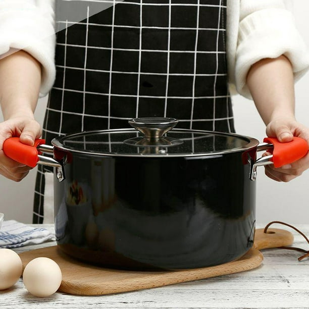 ostenedor de olla de silicona para mango de sartén de hierro fundido  Cubierta