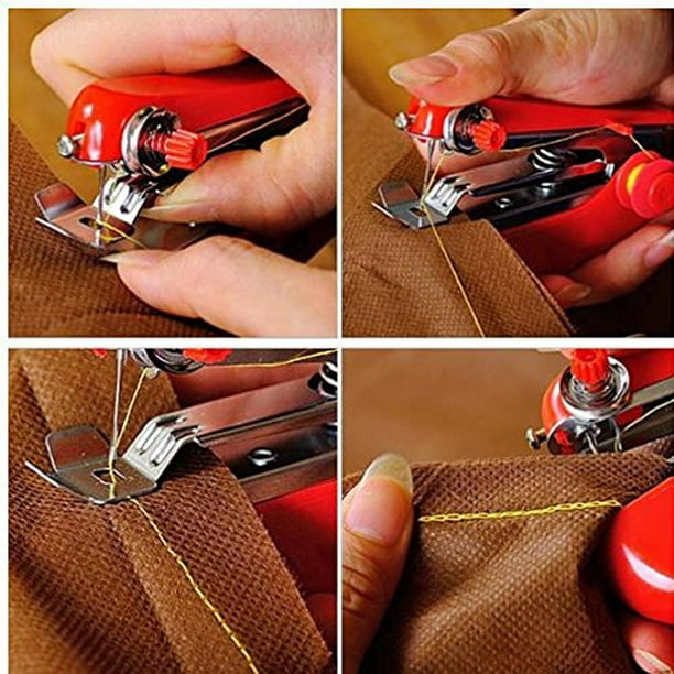 Kearding Mini máquina de coser Manual portátil, 1 Uds
