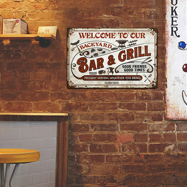 Ouija-tablero de Metal marrón para decoración de pared, cartel de Metal  para decoración de dormitorio, oficina, Hotel, cafetería, Bar, Club