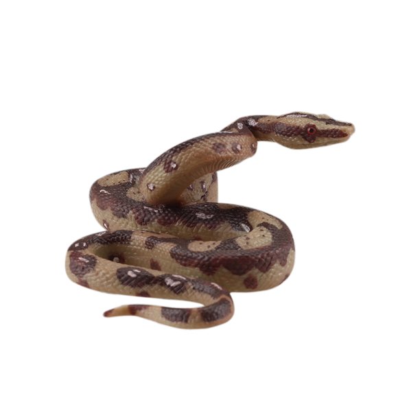 STOBOK Serpiente falsa de 5.7 pulgadas, juguete realista de serpiente  aterradora, figura de animal, modelo de pitón de plástico, accesorios de  jardín