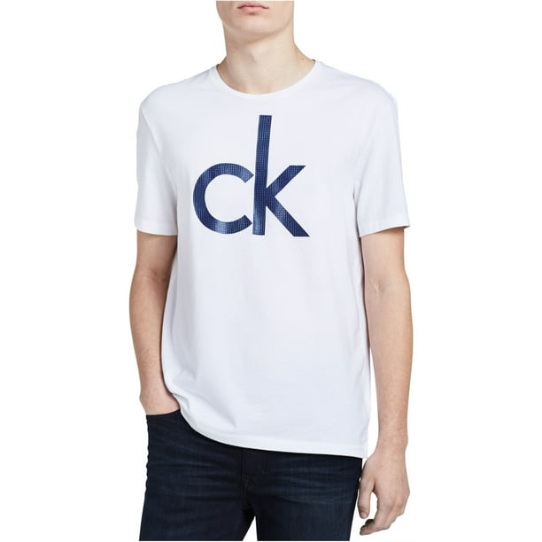 Calvin Klein - Camiseta gráfica para hombre con cuello redondo