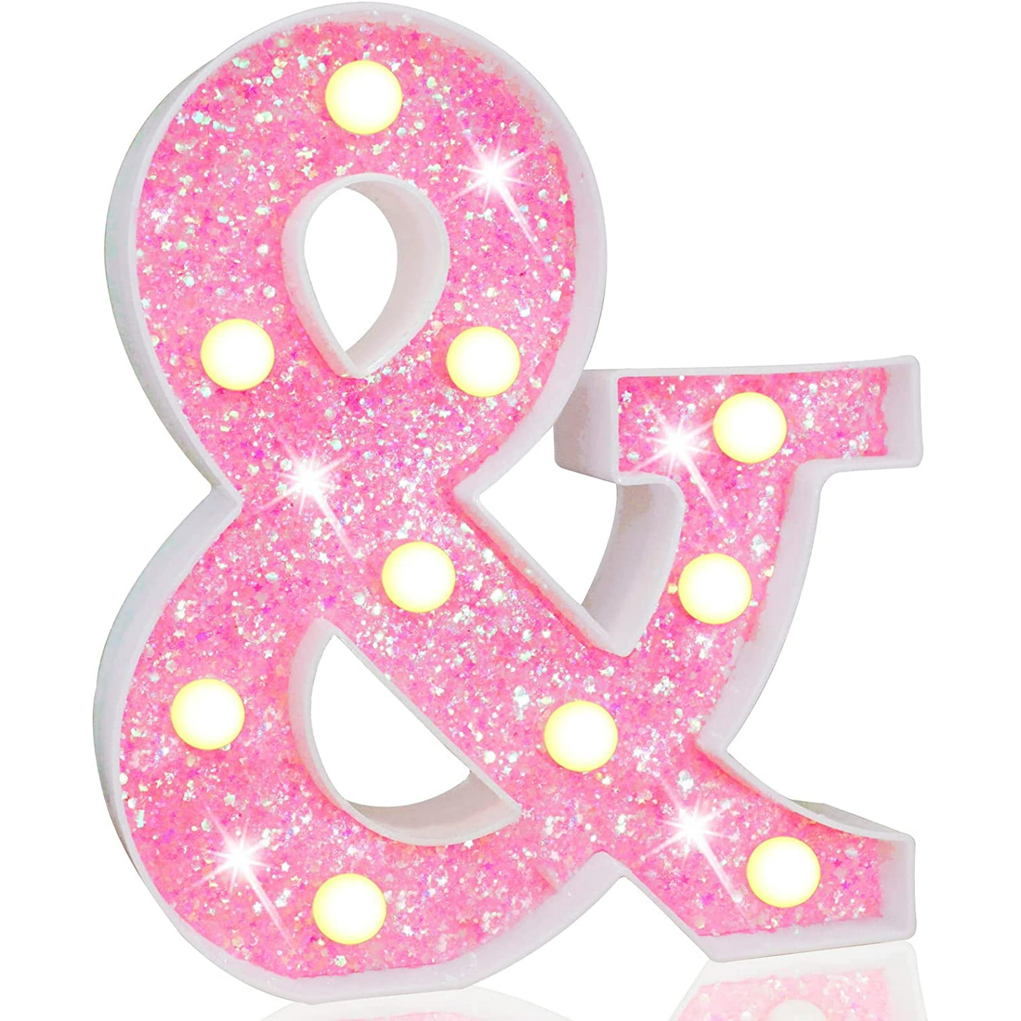 Letrero de letras de neón con luces LED iluminadas, luces de neón  decorativas para pared, color blanco cálido, rosa, azul, alfabeto, letra de  la A a