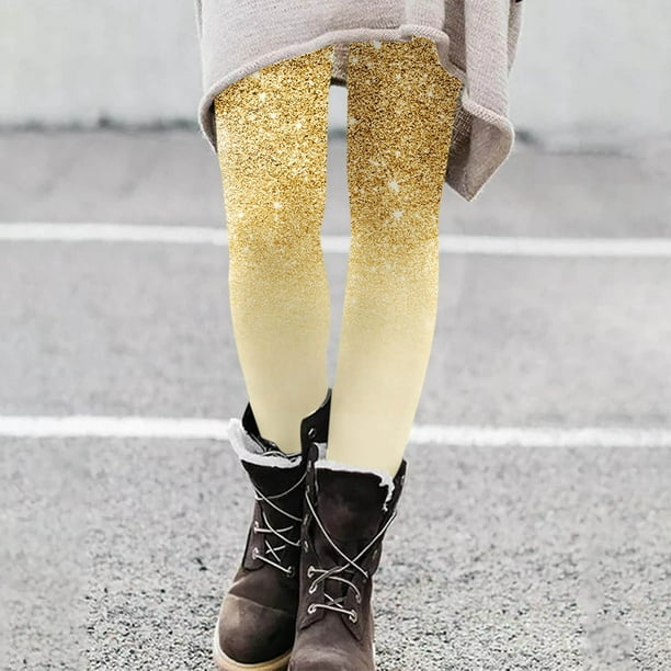 Gibobby Leggings térmicos mujer Leggings con estampado de moda