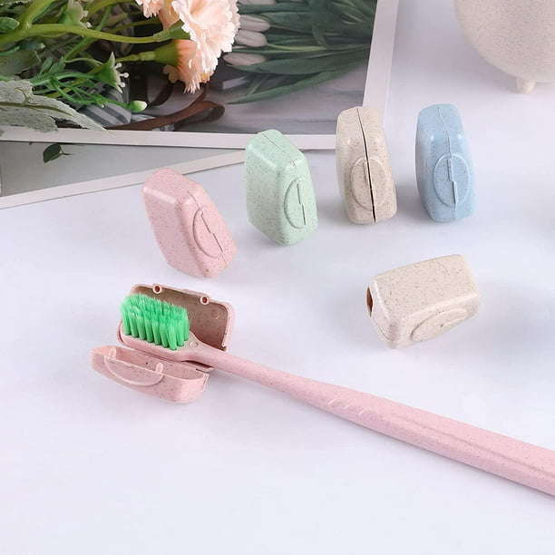 Estuche para cepillos de dientes con ventosa, 3 piezas de soporte para  cepillos de dientes de pared con funda, soporte para cepillos de dientes de