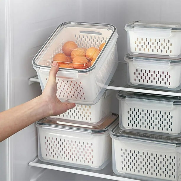 Caja Organizadora Refrigerador con Drenaje Chica