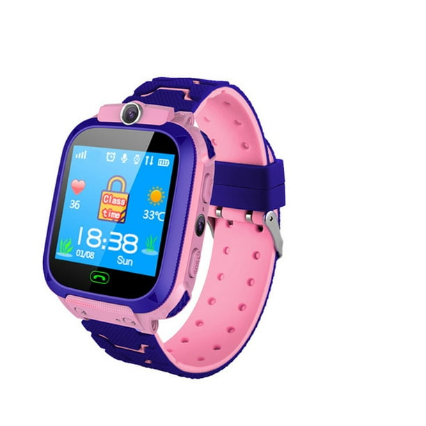 Reloj inteligente para niños, dispositivo con tarjeta Sim 2G, SOS LBS, 450  mAh, foto, resistente al