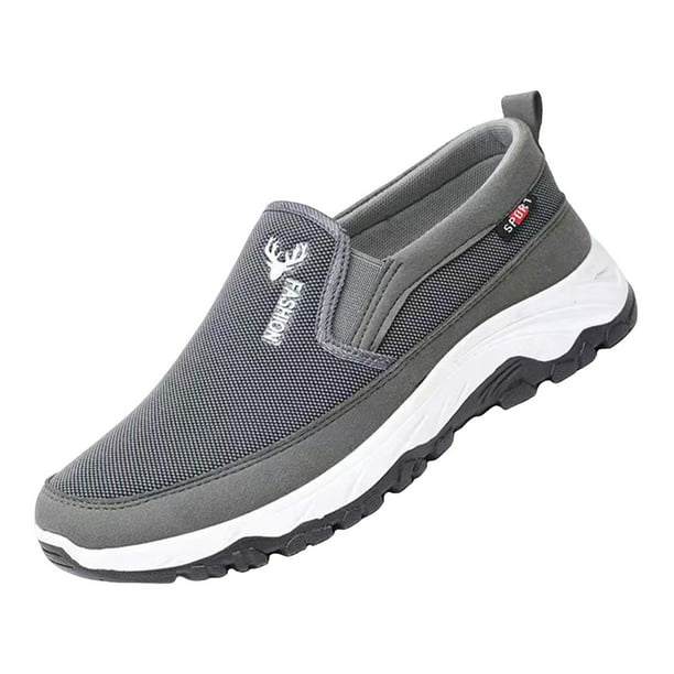 Zapatillas de deporte sin cordones para Hombre, Zapatos informales,  ligeros, cómodos, transpirables, para caminar en pareja