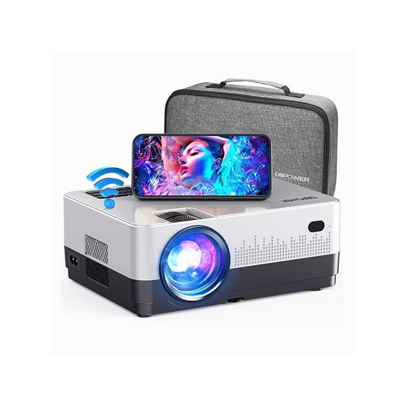 wifi projector 9000l full hd 1080p video projector with carry case l22 gray black
