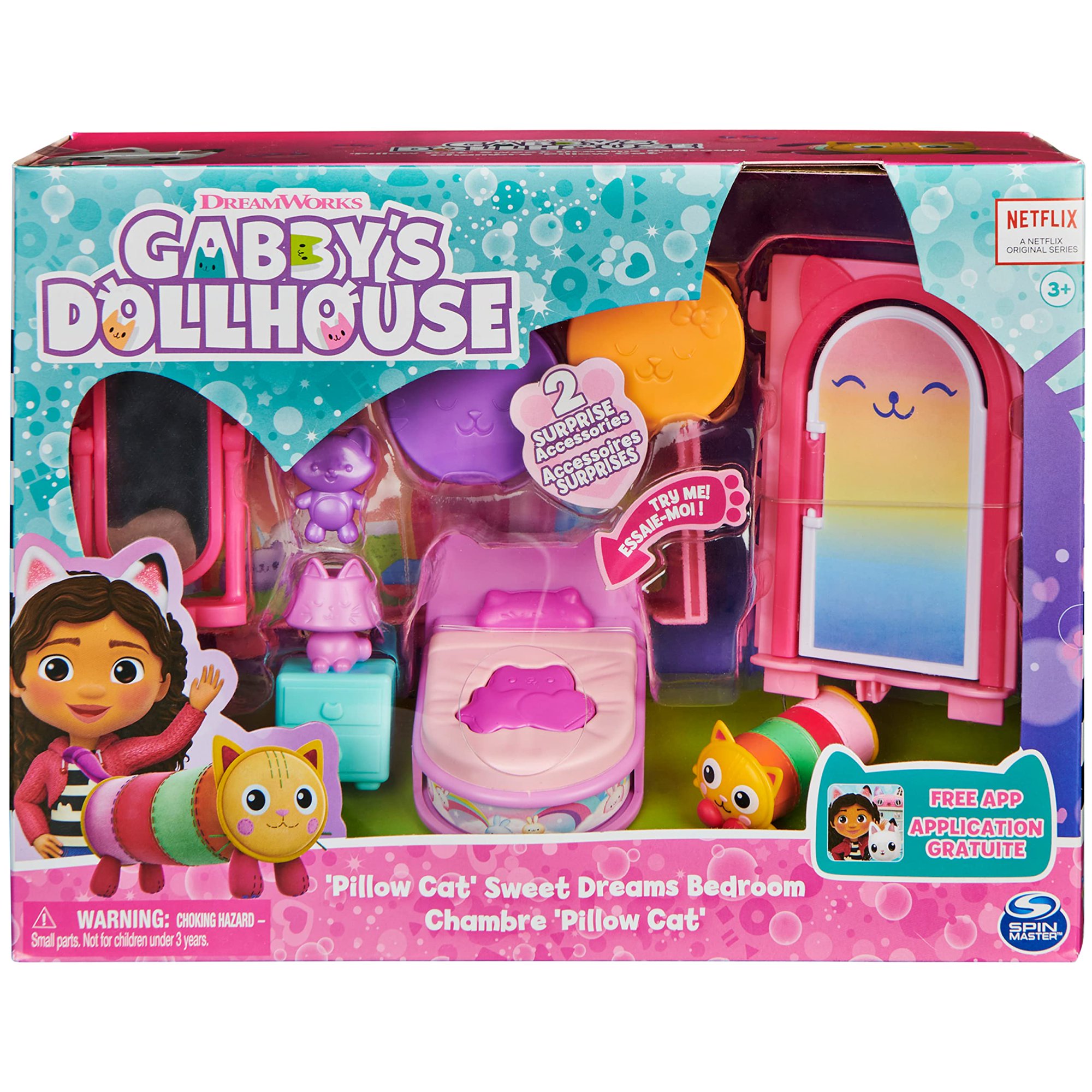 Unboxing la casa de muñecas de Gaby más 3 sets de cuartos//Gabby's  dollhouse #gabbysdollhouse 