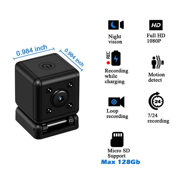 Mini Camara Oculta De Seguridad Espia 1080P HD Camera Con Audio Video Para  Casa