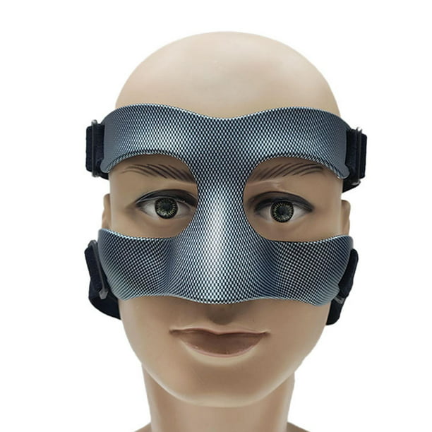 Máscara facial Máscara protectora Cubierta facial Protección facial Softbol  Protector facial Protector nasal Protector facial para deportes, gimnasio,  Estilo B shamjiam protector de nariz de baloncesto