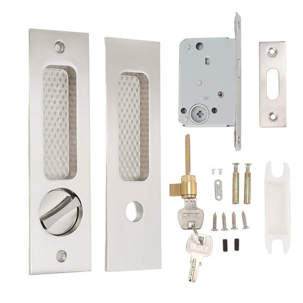 Cerradura de puerta corredera de seguridad de aleación de Zinc, pestillo de  puerta de armario de