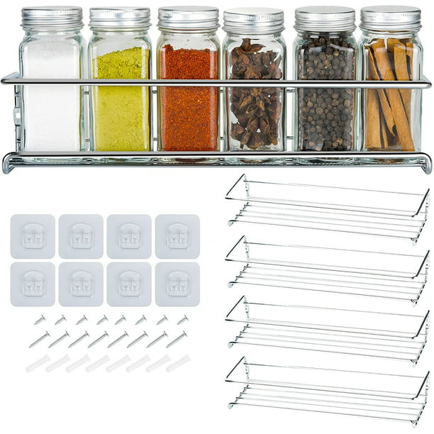 Especieros de metal Deco haus - juego de 2 - para especias, como estante de  cocina, inserto de armario, organizador, estante de baño, decoración, etc.