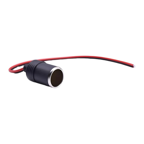 Adaptador de enchufe, de coche Enchufe hembra para encendedor de ,Adaptador de  enchufe de cable universal automático DC 12V 24V,Conector de enchufe 10A  Max 120W de alta Hugo Adaptador de enchufe