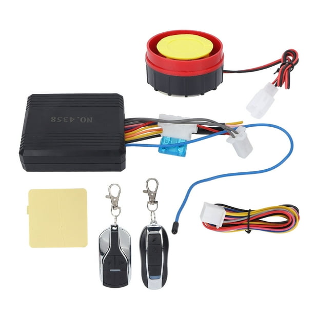 Sistema de alarma antirrobo para motocicleta, 12 V, sistema de alarma  antirrobo de seguridad antirrobo, control remoto, kit de seguridad de