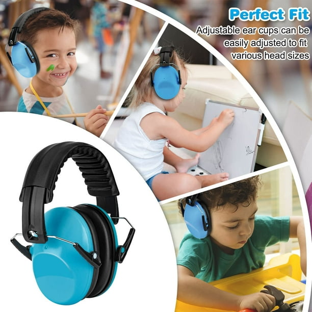 Auriculares con cancelación de ruido para niños orejeras de protección  auditiva eficaz para niños pequeños orejeras de protección auditiva con –  Yaxa Store