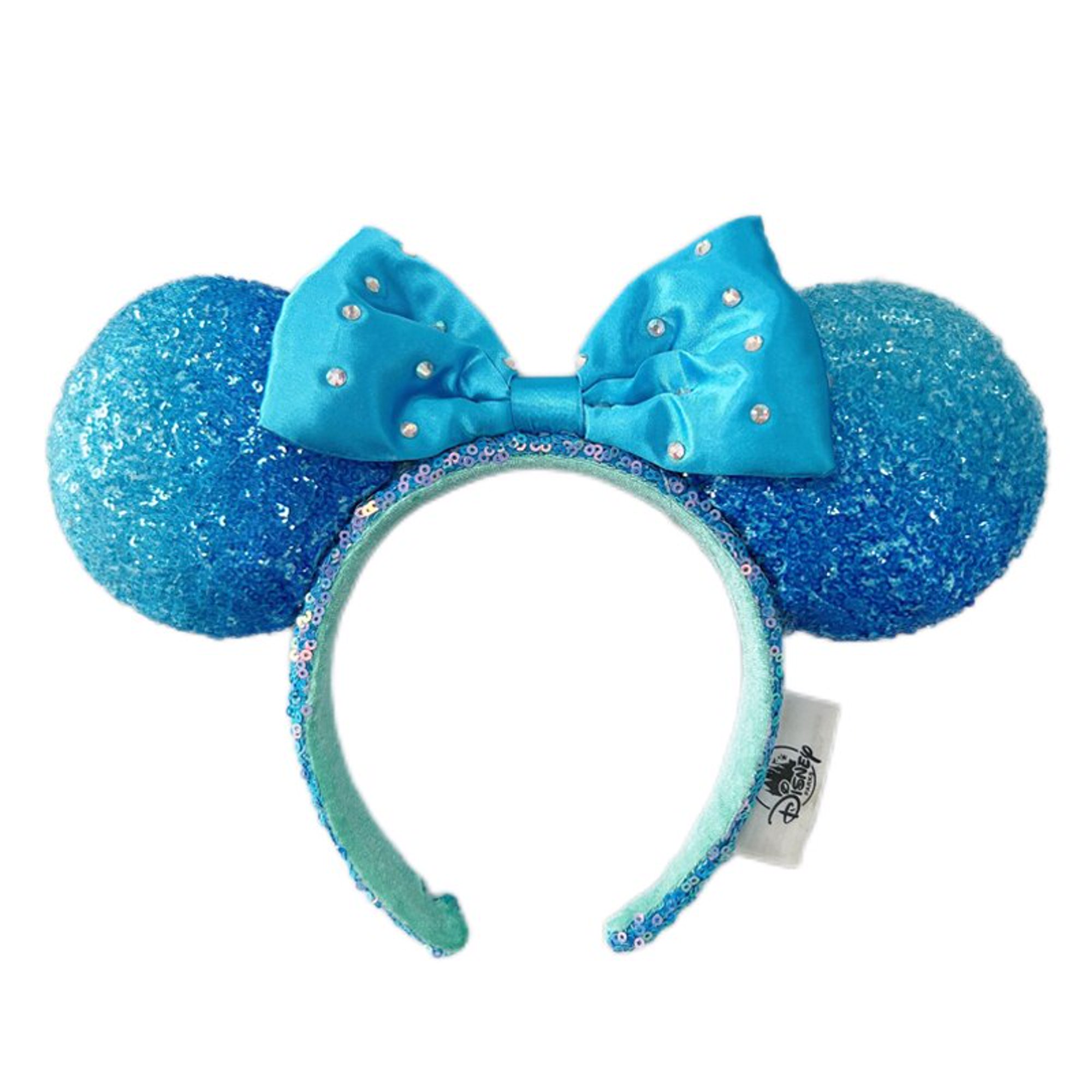 Diadema con orejas de Disney, lazos grandes, auriculares de lentejuelas,  diadema de Mickey Minnie para regalos de Cosplay para FestivalCN Gao Jinjia