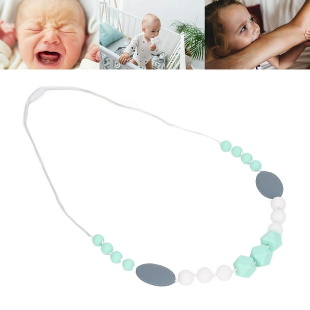  Collar de dentición para bebé para mamá, paquete de 2