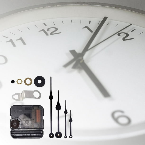 7 Piezas Mecanismo de Movimiento Reloj de Pared, Silencioso Maquinaria Reloj  Pared con 7 Diferentes Pares de Manecillas para DIY Reparación de Reloj  Reemplazo de Piezas : : Hogar y cocina