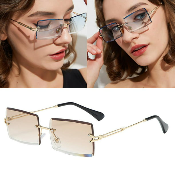 Gafas de terre Vintage de Piezas Gafas de Montura Metálica con Lentes Tintadas Clásicas Retro Salvador gafas de sol sin montura | Walmart en línea
