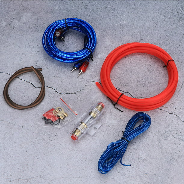 Kit de cables para altavoces de automóvil Yctze Car 10GA Amplificador de  potencia Altavoces subwoofer Kit de cables de aleación de zinc de repuesto  ANGGREK Otros