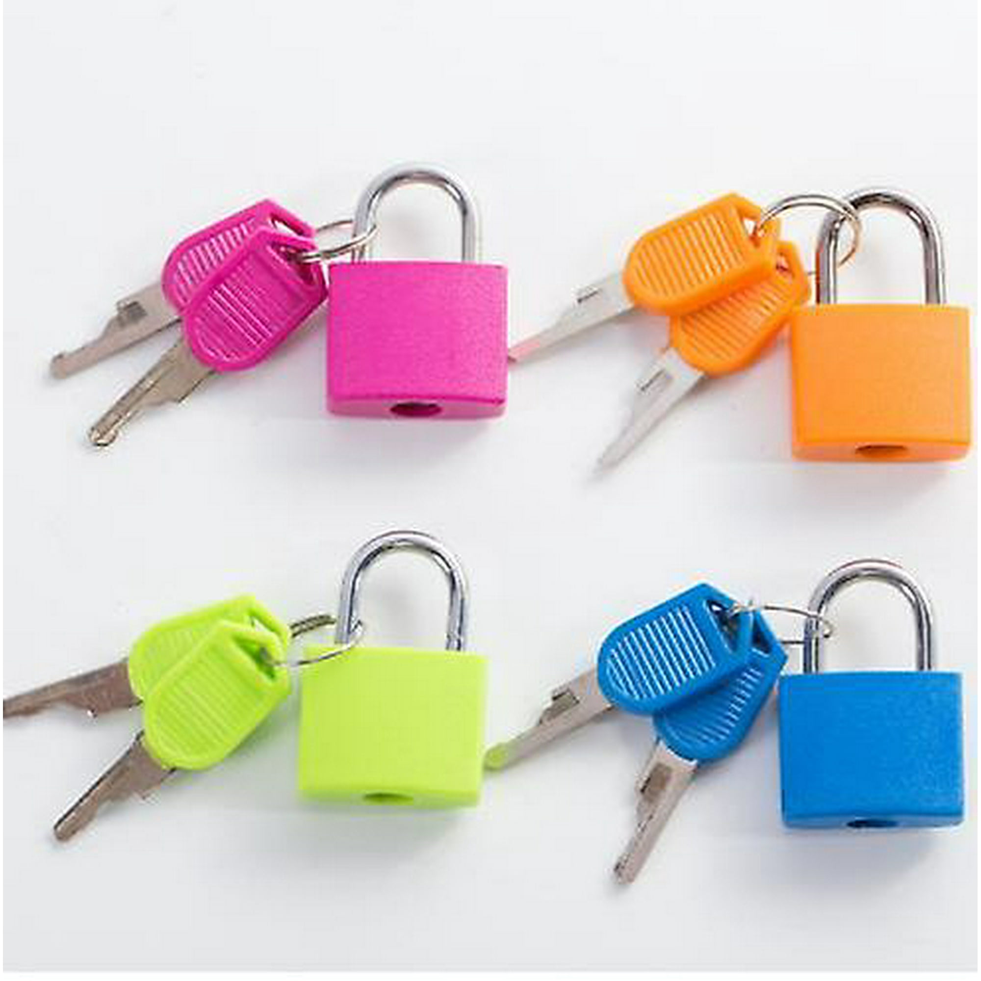 Cerradura de maleta con llaves, candado pequeño multicolor para mochilas,  bolsas para laptop, cajas, gabinetes de almacenamiento, 6 unidades