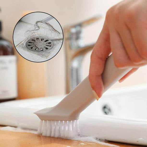 Cepillo limpiador de lechada para limpieza de ducha, fregado de