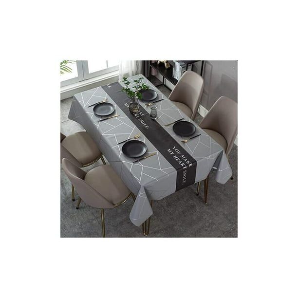  Mantel impermeable de primavera y Pascua, mantel de madera  vintage de zanahoria, mantel de mesa de comedor para cocina, fiesta,  decoración de mesa al aire libre, mantel rectangular de 54 x