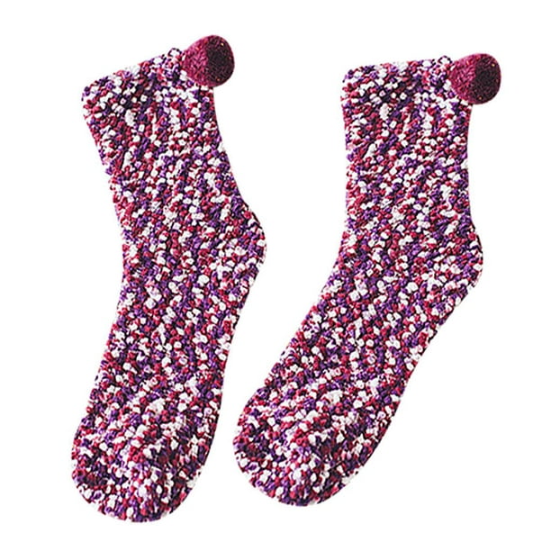 Calcetines térmicos espeses cálidos de invierno calcetines sin costuras más  calcetines para dormir de terciopelo para dormir Hfmqv