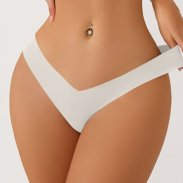 Paquete de 4 Tangas para Mujer Ropa Interior de Encaje Sexy Braguitas de  Bikini
