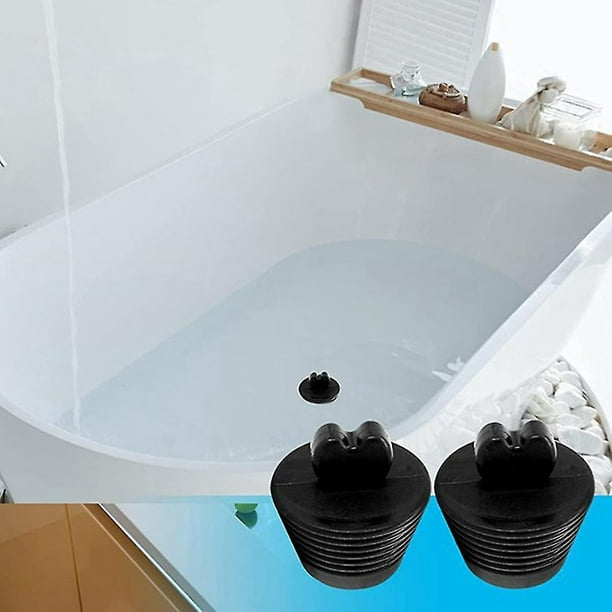 Tapón de bañera Universal de 4 Uds., tapón de drenaje de bañera de  silicona, para desagüe de fregadero Kuyhfg Bienvenido a Kuyhfg