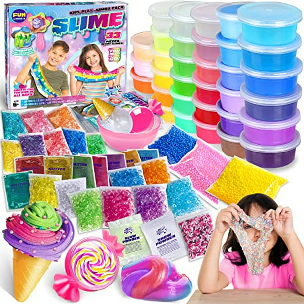DIY Jumbo Slime Kit para niños, Funkidz Ultimate Slime Playing Kit