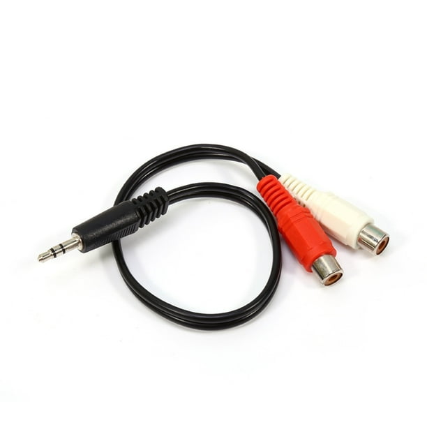 Cable 15cm Mini Jack Hembra a RCA Macho - Cables y Adaptadores de