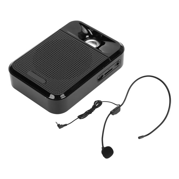 Amplificador de voz con micrófono, amplificador de voz portátil  Amplificador portátil recargable con micrófono Auriculares con cable  Amplificador de altavoz Innovación moderna