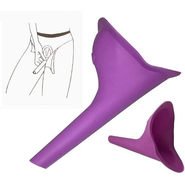 4 Uds dispositivo de micción femenina urinario para mujeres urinario  femenino embudo para orinar mujeres urinario para niñas orinar de pie con  bolsa de transporte Ormromra CPB-DE-WX147-1