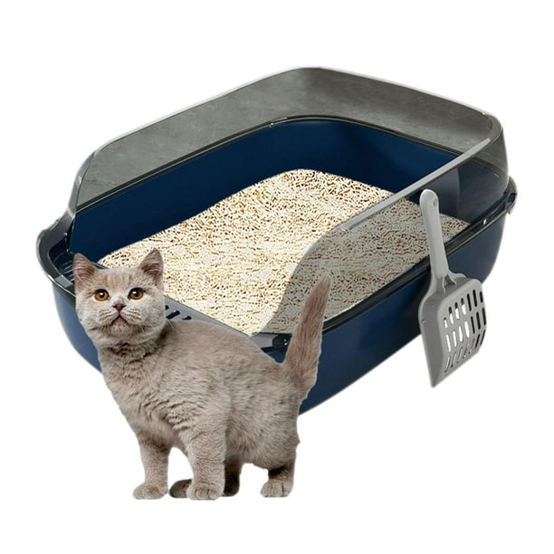 VETRESKA - Caja de arena para gatos con pala cubierta de arena