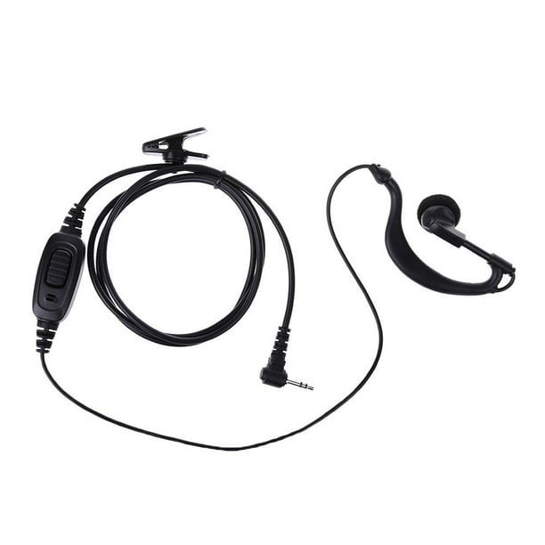 Auricular walkie talkie con enchufe de 2,5 mm, auriculares de radio de 2  vías con micrófono para Motorola TLKR T80 T60 T5 T7 T3 T4