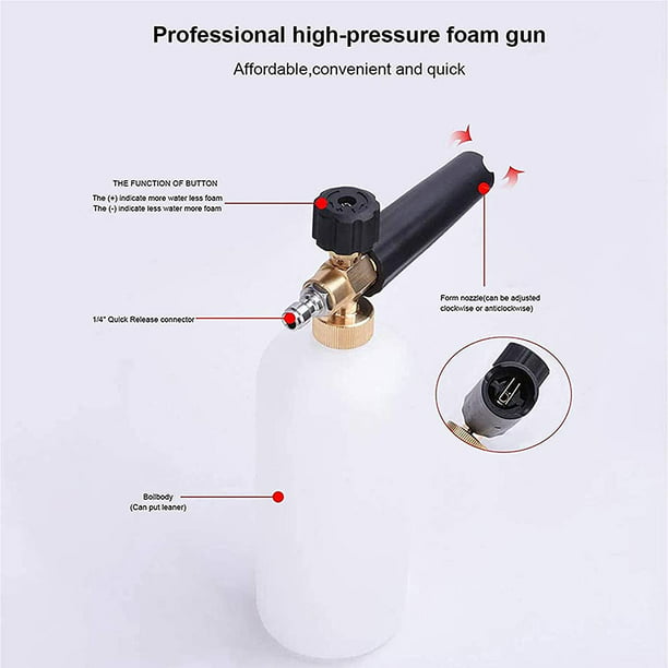 Luft - Pistola aislante de espuma en aerosol (2 pistolas + 6 boquillas)  Pistola de espuma dispensadora de expansión profesional con revestimiento  de