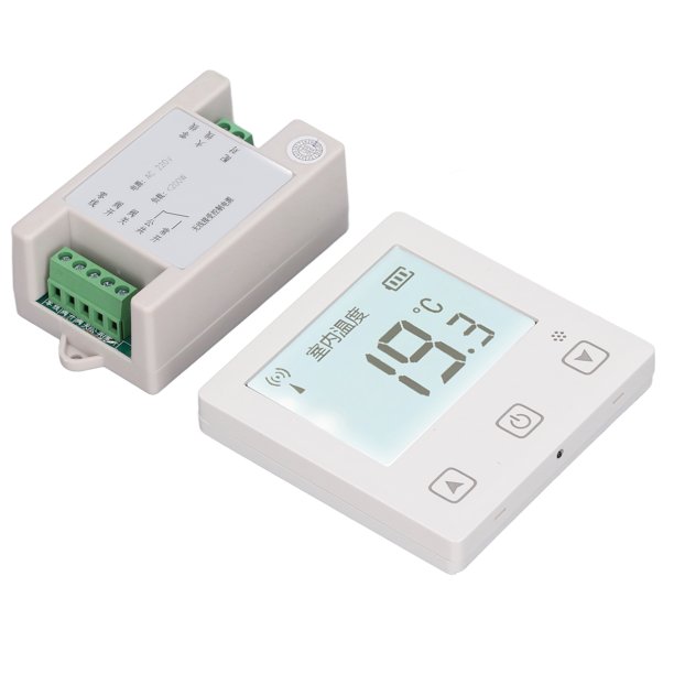 Termostato de calefacción, termostato digital LCD inalámbrico Termostato  LCD Termostato para diseño fácil de usar en el hogar Jadeshay A